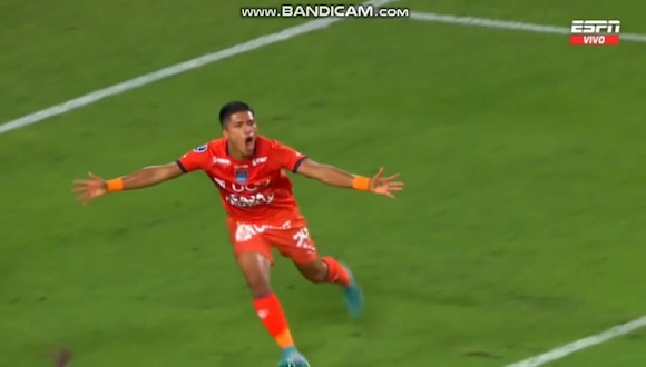 Stefano Olaya anotó el 1-1 de César Vallejo vs. Binacional, por Copa Sudamericana. (Video: ESPN)