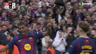 ¡Definición exquisita! Gol de Lamine Yamal para el 1-0 del Barcelona vs. Villarreal
