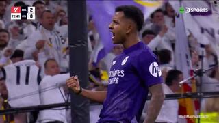 ¡Gol y doblete! Rodrygo anota el 2-0 en Real Madrid vs. Athletic Club por LaLiga