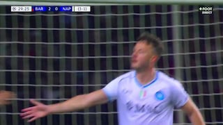 ¡Descuento en el Montjuic! Gol de Amir Rrahmani para el 2-1 del Barcelona vs. Napoli
