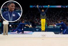 Simon Biles culmina su campaña olímpica en París con una plata en suelo