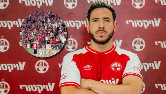 Adrián Ugarriza fue ovacionado por hinchas de su nuevo equipo en Israel. (Video: @hbsfc)