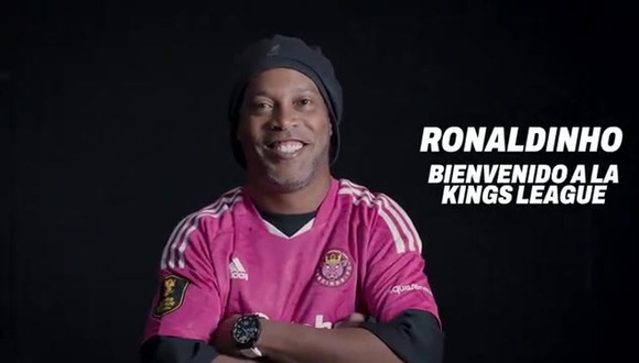 Ronaldinho es el nuevo fichaje de Porcinos FC para la Kings League (Video: @KingsLeague)