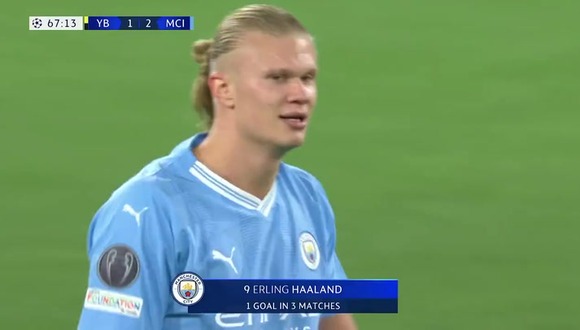 Erling Haaland anotó de penal el 2-1 de Manchester City vs. Young Boys. (Video: ESPN)