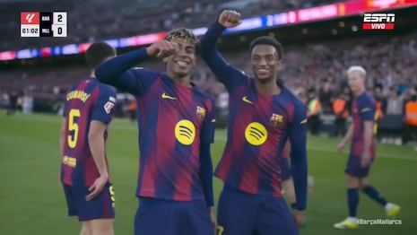 ¡Tremendo misil desde fuera del área! Gol de Lamine Yamal para el 2-0 de Barcelona vs. Mallorca