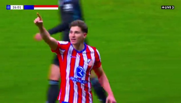 Golazo de Julián Álvarez con Atlético Madrid en Champions League. (Video:+Live 3)