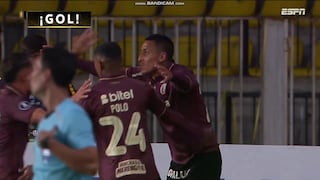 ¡Apareció en el área! Gol de Alex Valera para el 1-0 de Universitario vs. Coquimbo Unido
