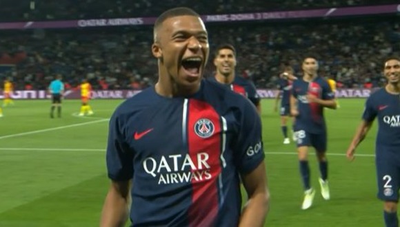 Kylian Mbappé firmó doblete para el 3-0 de PSG vs. Lens. (Video: beIN Sports)