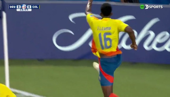 Gol de cabeza de Jefferson Lerma para el 0-1 de Uruguay vs Colombia por Copa América 2024. (Vídeo: DSports).