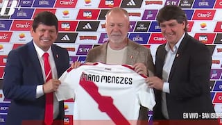 Mano Menezes en su presentación como DT de Perú: “Prometo trabajo para conseguir el éxito”