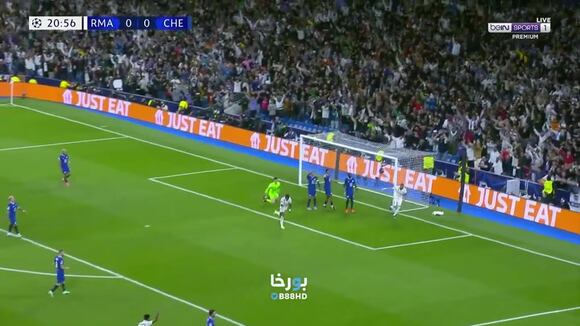 Gol de Benzema para el 1-0 de Real Madrid vs. Chelsea por la Champions (video: Twitter)