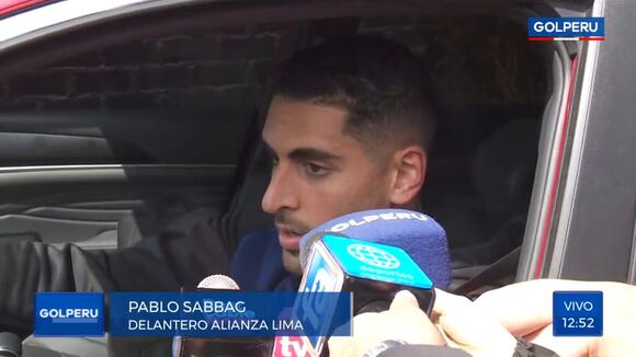 Pablo Sabbag afirma que jugará en el Alianza Lima vs. Universitario. (Video: Gol Perú)