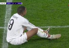 Preocupación en Madrid: Kylian Mbappé se lesionó ante Atalanta y tuvo que ser sustituido