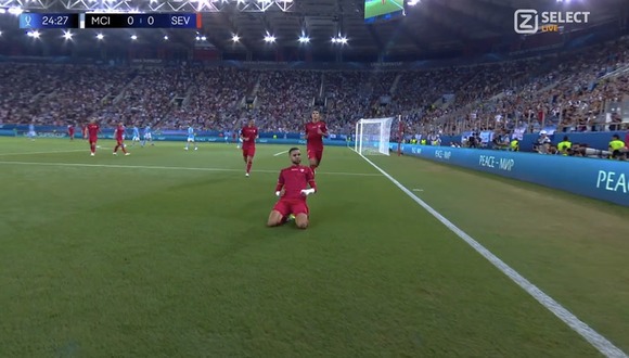 Gol de Youssef para el 0-1 de Manchester City vs. Sevilla. (Video: Bein Sports)