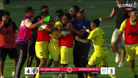 La celebración de Juan Pablo II tras ascender a primera división. (Video: L1 MAX)