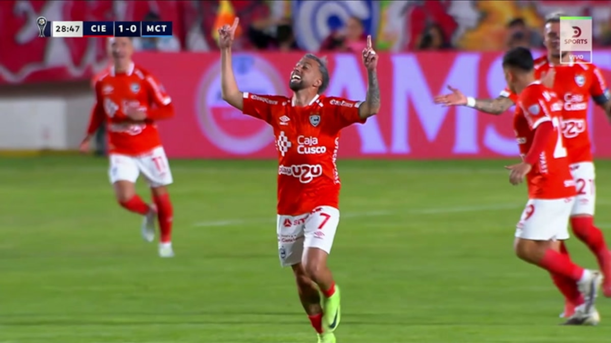 ¡Solito para marcar! Gol de Cristian Souza puso el 1-0 de Cienciano vs. Montevideo City