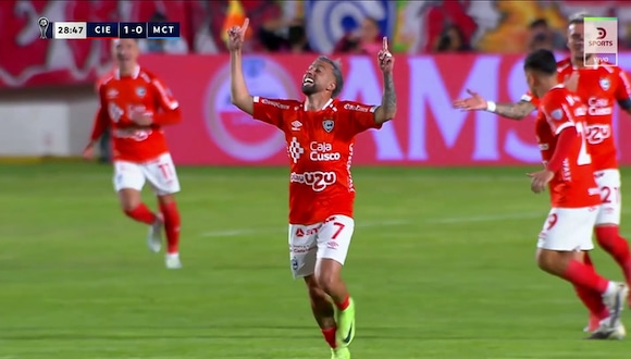 Gol de Cristian Souza puso el 1-0 de Cienciano vs. Montevideo City. (Video: DSports)