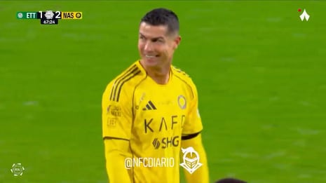 ¡El último del 2025! Gol de Cristiano Ronaldo para el 2-1 del Al Nassr vs Al Ettifaq