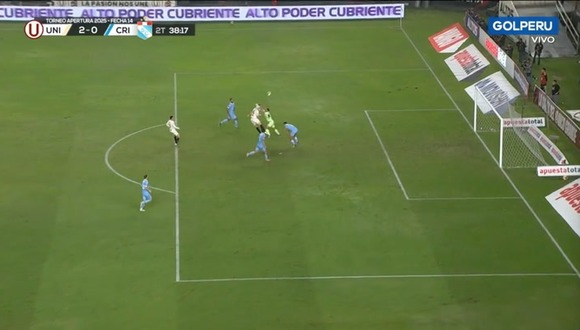 Diego Churín marcó el 2-0 de Universitario. (Video: GOLPERÚ)