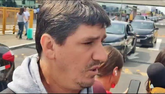 La palabra de Jean Ferrari a su llegada a Lima (Video: Wilder Robles)