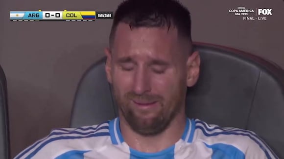 Lionel Messi se fue lesionado y dejó la final de la Copa América. (FOX)