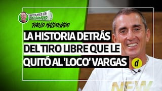 Paolo Maldonado y la vez que le quitó un tiro libre a Juan Manuel Vargas