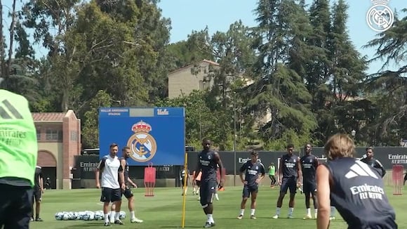 Así transcurre el entrenamiento del Real Madrid en la pretemporada 2023-24. (Video: Real Madrid)