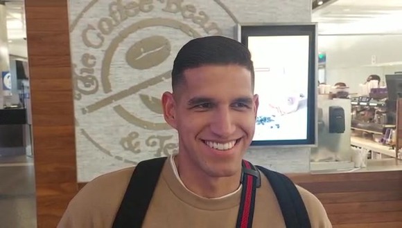 Luis Abram llegó a Los Ángeles para unirse a la Selección Peruana. (Video: César Vivar / GEC)