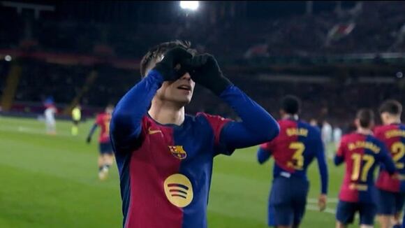 Gol de Pedri para el 1-0 de Barcelona vs. Atlético. (Video: ESPN)