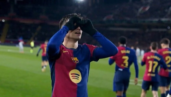 Gol de Pedri para el 1-0 de Barcelona vs. Atlético. (Video: ESPN)