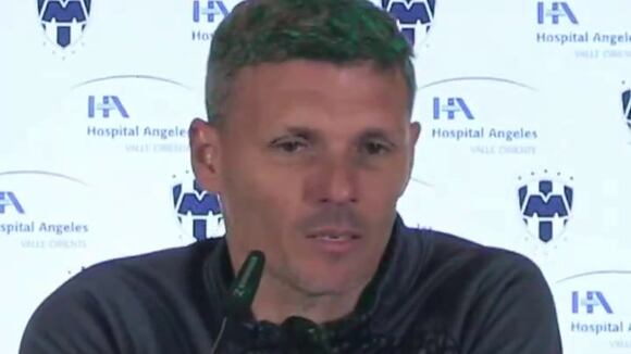 Fernando Ortiz, técnico de Rayados, en conferencia de prensa. (Video: Rayados)