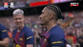¡Doblete de lujo! Golazos de Raphinha para el 2-0 del Barcelona vs. Sevilla