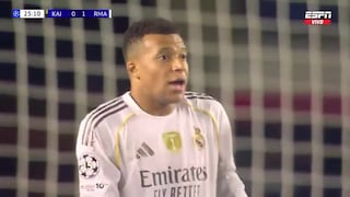 ¡Con complicidad de Mastantuono! Gol de Kylian Mbappé para el 1-0 del Real Madrid vs Kairat por Champions League