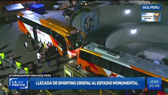 Elenco de Sporting Cristal se retrasó por el tráfico. (Video: GOLPERU)