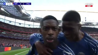 ¡Latigazo letal! Gol de Dembélé para el 0-1 en el Arsenal vs. PSG, por Champions League
