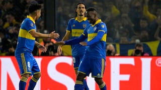 ¡Gran asistencia de Advíncula! Gol de Cavani para el 1-0 de Boca vs. Godoy Cruz