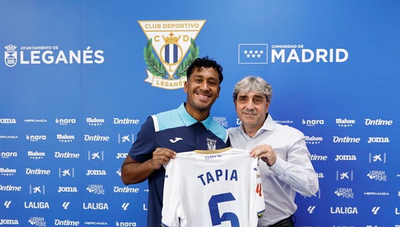 Renato Tapia fue presentado por Leganés y apunta alto en la temporada 2024-25 de LaLiga. (Foto y video: EFE)