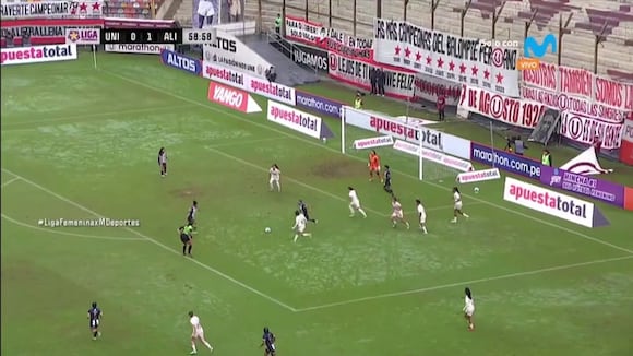 Gol de Oliveira para el 2-0 de Alianza Lima femenino vs Universitario Femenino | Video: Movistar