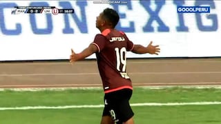 ¡Por encima del arquero! Gol de Edison Flores para el 2-0 de Universitario vs. Mannucci