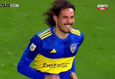 ¡El primero con el ‘Xeneize’! Gol de Cavani para el 2-0 de Boca vs. Platense