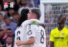 Tras un potente remate: el golazo de Valverde para el 1-0 de Real Madrid vs. Villarreal