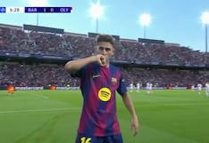 ¡Dan el golpazo rápido! Gol de Fermín López para el 1-0 del Barcelona vs Olympiacos