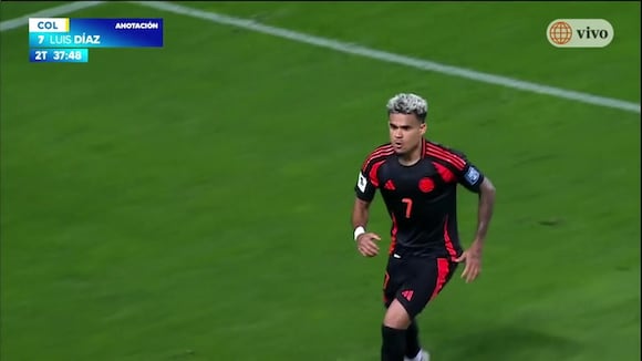 Gol de Luis Díaz para el 1-1 de Perú vs Colombia por Eliminatorias 2026. (Vídeo: América TV).