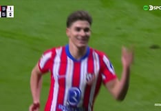 ¡Qué tal jugadón! Gol de Julián Álvarez para el 0-1 del Barcelona vs. Atlético de Madrid