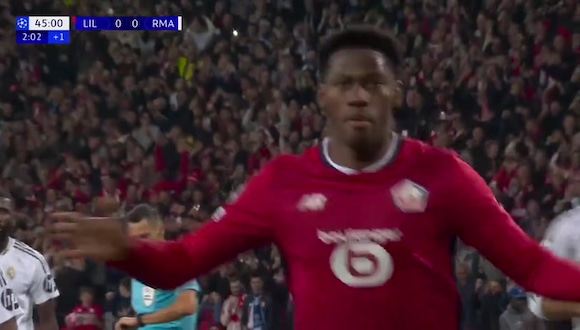 Gol de Jonathan David en Lille vs. Real Madrid. (Video: ESPN)
