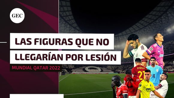 Qatar 2022: la lista de futbolistas lesionados que podrían perderse el Mundial