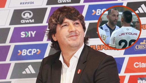 Declaraciones de Jean Ferrari en Videna. (Foto: FPF / Video: Gianina González)