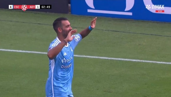 Gol de Martín Távara para el 4-1 de Sporting Cristal vs. ADT. (Video: Liga 1 MAX)