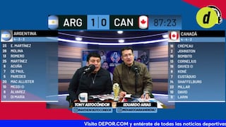 La reacción de Depor al gol de Lautaro Martínez en el Argentina vs Canadá