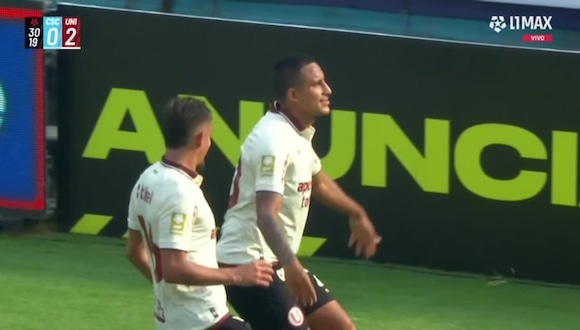 Gol de Alex Valera para el 2-0 de Universitario vs Sporting Cristal | VIDEO: L1MAX